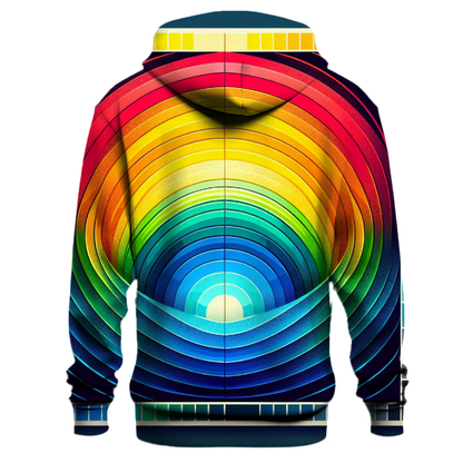 Vibrant Rainbow Ombre Hoodie Hoodie Styles