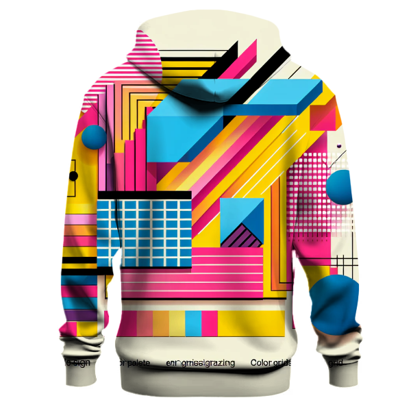 Funky Pattern Explosion Hoodie