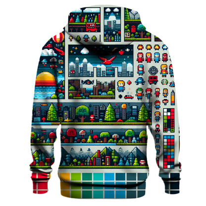 Pixel Paradise Hoodie Premium Hoodies