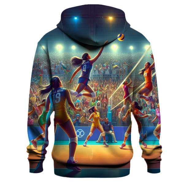 Volleyball Team Spirit Hoodie