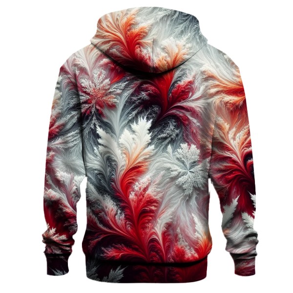 Crimson Frost Flame Hoodie