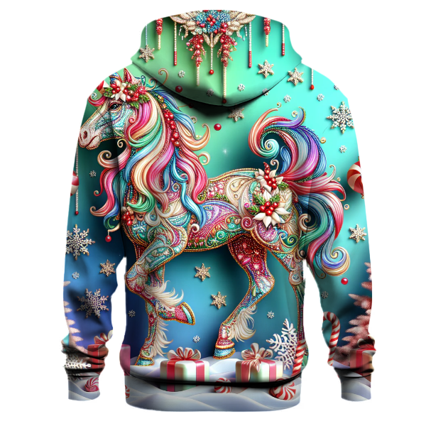 Cute Christmas Unicorn Hoodie