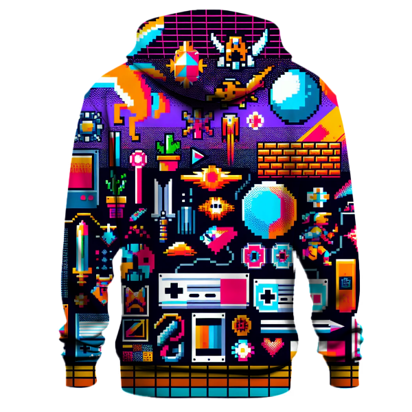 Pixel Art Explosion Hoodie