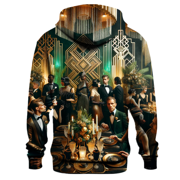 Art Deco Christmas Gala Hoodie