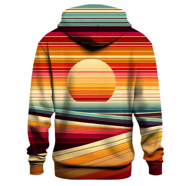 Sunset Groove Stripes Hoodie