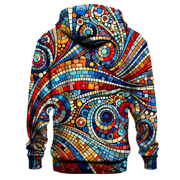 Vibrant Retro Mosaic Hoodie