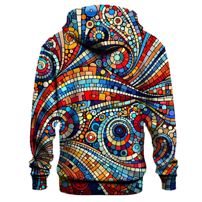 Vibrant Retro Mosaic Hoodie