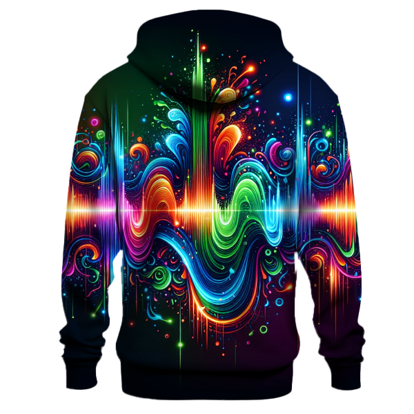 Retro Music Waveform Hoodie