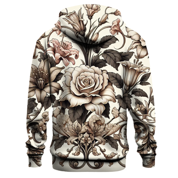 Elegant Floral Renaissance Hoodie