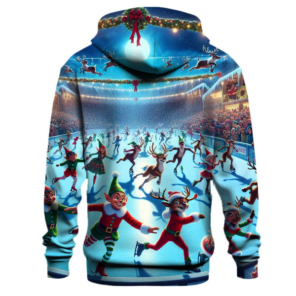 North Pole Ice Skating Rink Hoodie