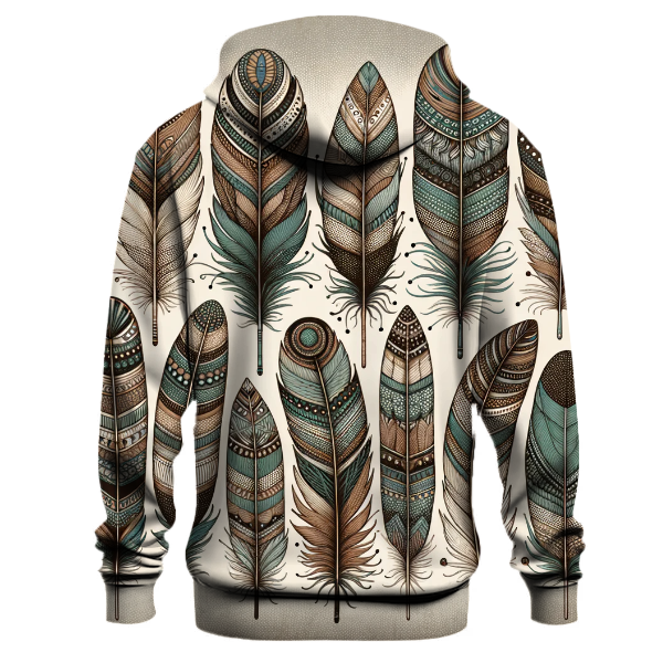 Bohemian Feather Bliss Hoodie