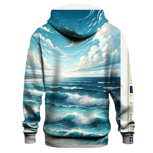 Ocean Breeze Waves Hoodie