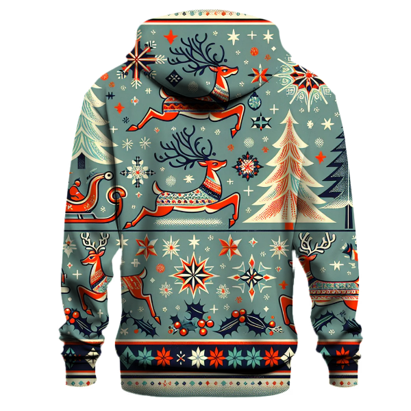 Retro Christmas Sweater Vibes Hoodie