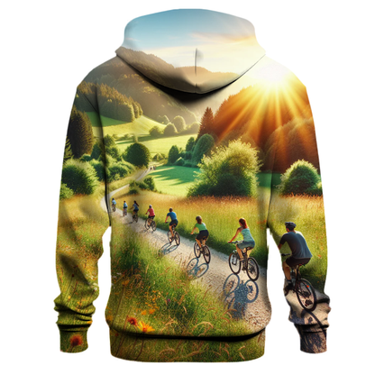 Adventure On Two Wheels Hoodie Embroidered Hoodies