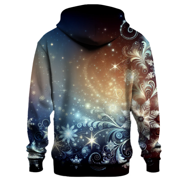 Whimsical Snowflakes and Stars Hoodie