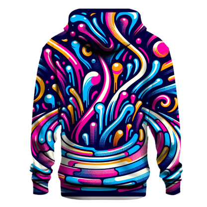 Retro Neon Groove Hoodie