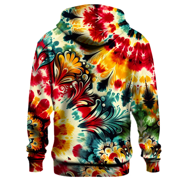 Garden Fiesta Tie-Dye Hoodie