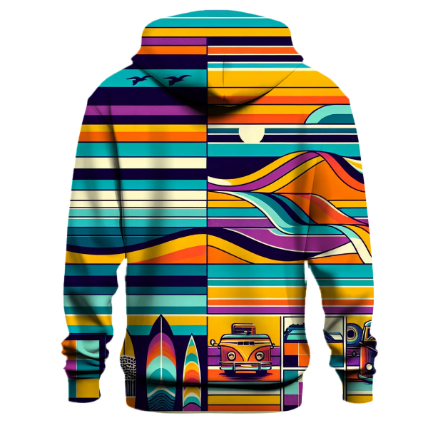 70s Groove Retro Stripes Hoodie