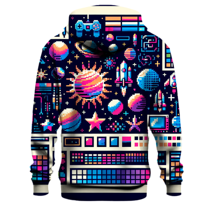 Retro Pixel Galaxy Hoodie