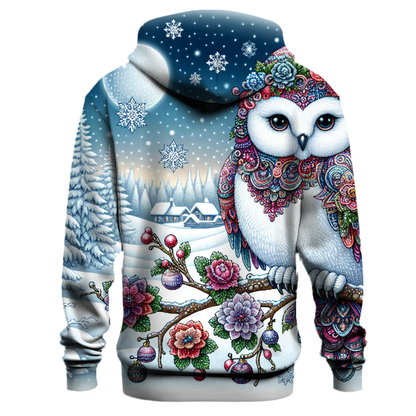 Snowy Owl Christmas Adventure Hoodie