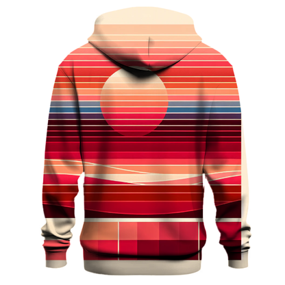 Sunset Vibes Stripes Hoodie