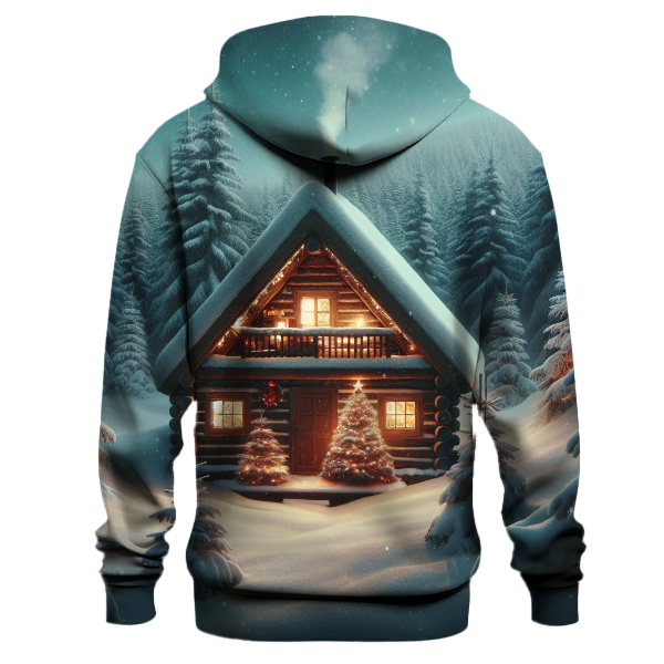 Snowy Cabin Christmas Eve Hoodie