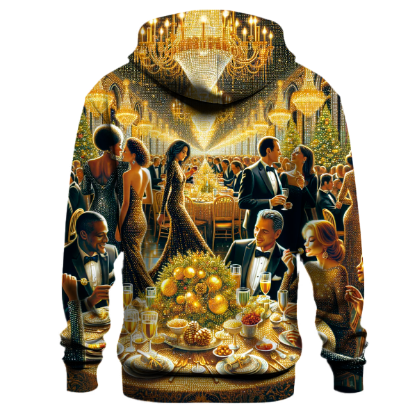 Glamorous Golden Christmas Hoodie