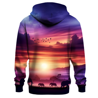 Safari Sunset Silhouettes Hoodie