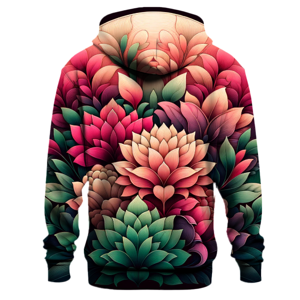 Floral Symphony Gradient Hoodie