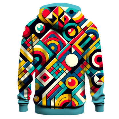 Retro Geometric Delight Hoodie