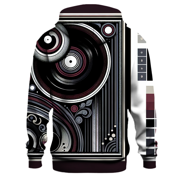 Vinyl Groove Lines Hoodie