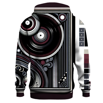 Vinyl Groove Lines Hoodie