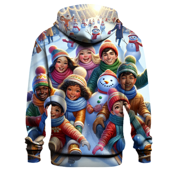 Jolly Holiday Sledding Adventure Hoodie