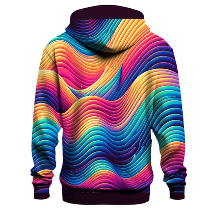 Electric Dreams Gradient Hoodie Embroidered Hoodies