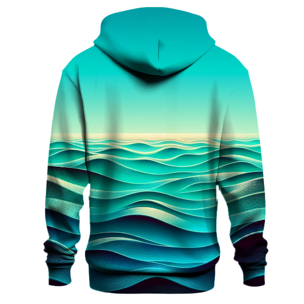 Iridescent Ocean Wave Hoodie