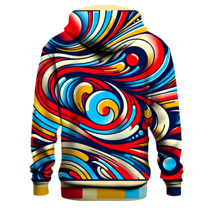 Bold Color Swirls Hoodie