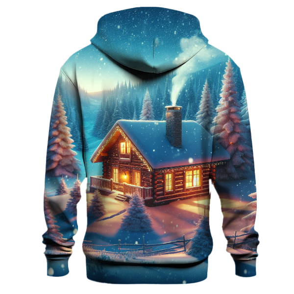 Rustic Winter Cabin Hoodie