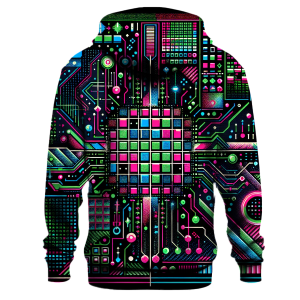 Radical 80s Grid Hoodie