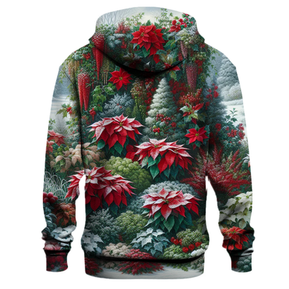 Festive Poinsettia Garden Hoodie