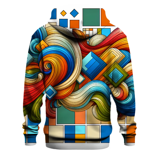 Bold Retro Squares Hoodie