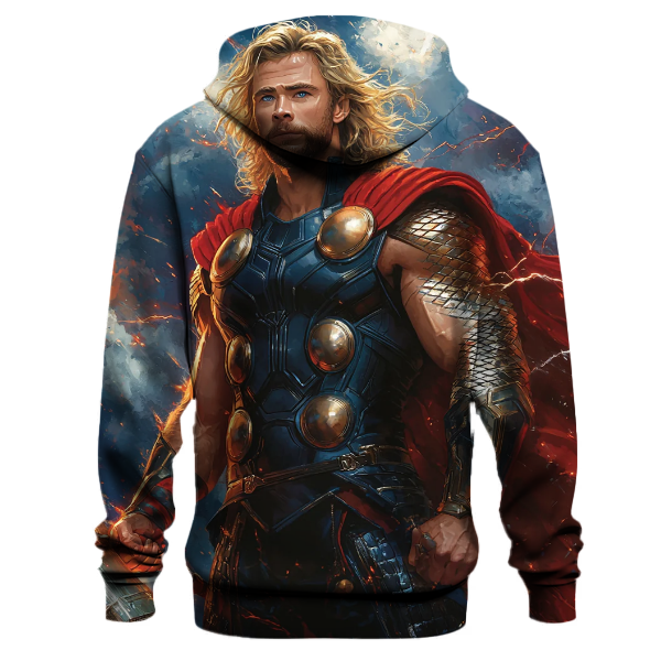 Chris Hemsworth: Embodiment of Thunder as Thor Hoodie