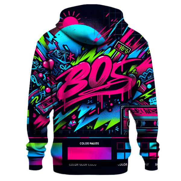 Neon Graffiti Expressions Hoodie