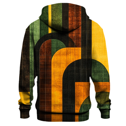 Geometric Retro Fusion Hoodie