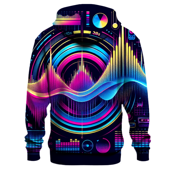 Retro Waveform Groove Hoodie