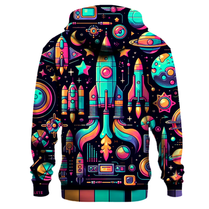 80s Retro Space Adventure Hoodie