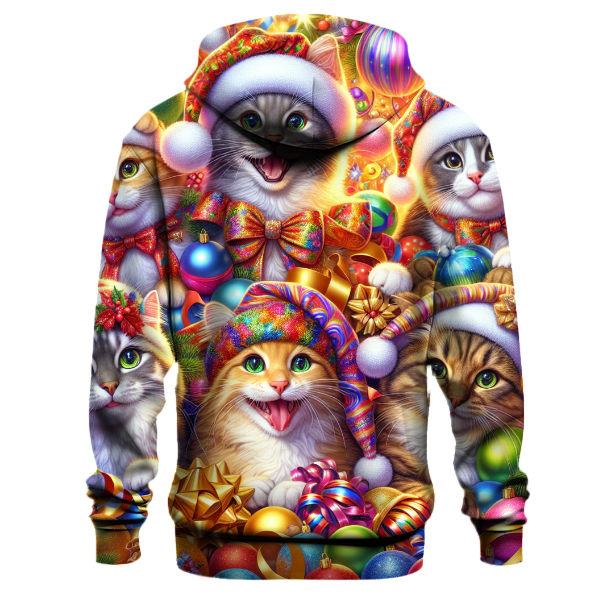 Charming Christmas Cats Hoodie