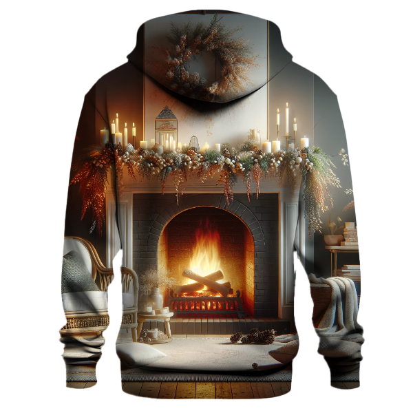 Holiday Fireplace Cozy Retreat Hoodie