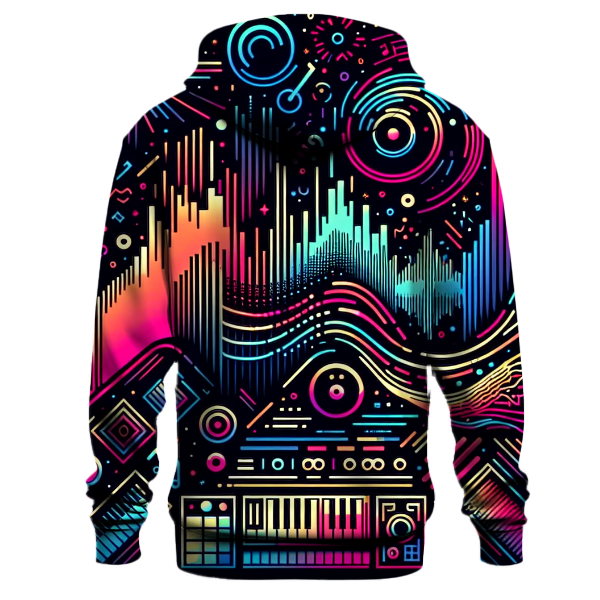 Neon Waveforms Hoodie