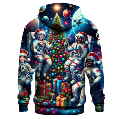 Jolly Christmas Space Adventure Hoodie