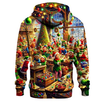 Santa's Workshop Fun Hoodie